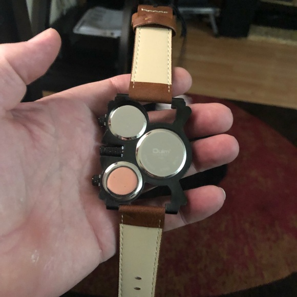 New Oulm Multi-Dial Watch with Brown Strap - Picture 4 of 4
